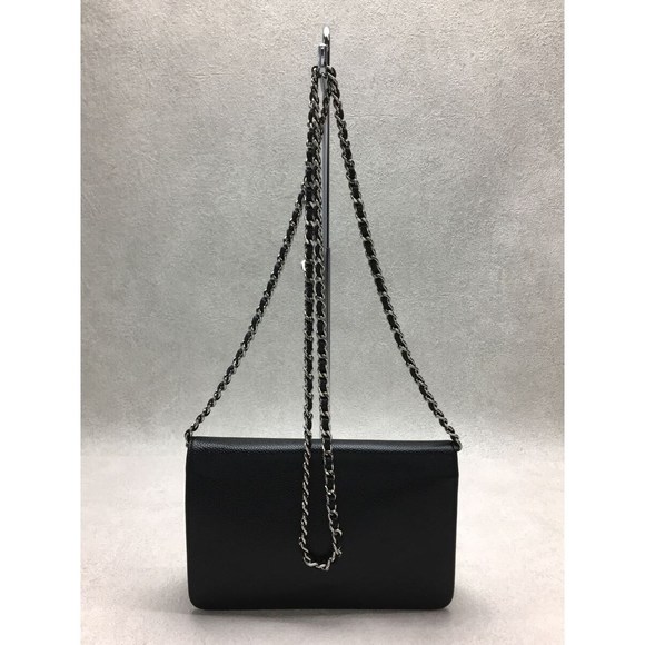 Chanel Caviar Skin Plain Women's Chain Wallet - Picture 3 of 7